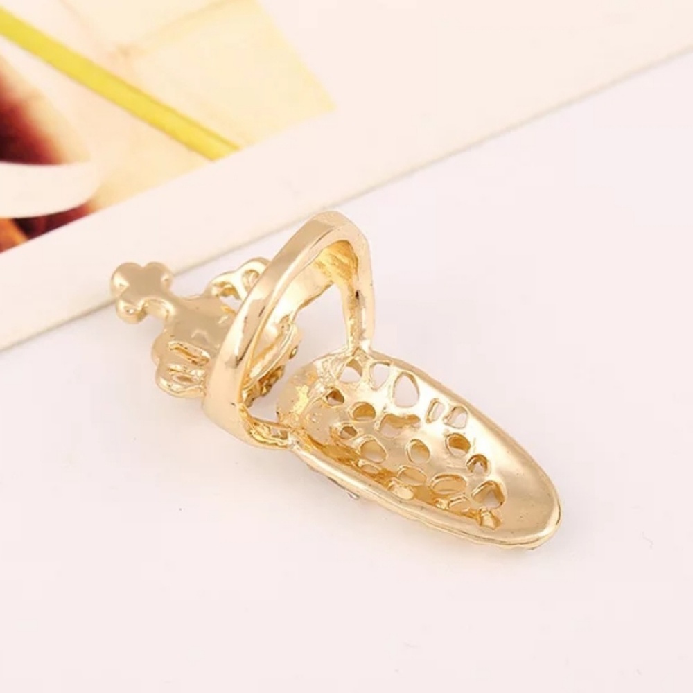 Nail Ring Gold Tip of Finger Jewelry Accessorie - Picture 3 of 6
